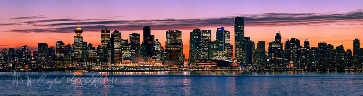 Vancouver Skyline Sunset VS062A