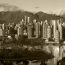 Vancouver Fall Sunset Sepia VF007C