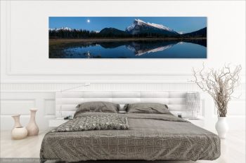 Mt Rundle Moon Night Room View